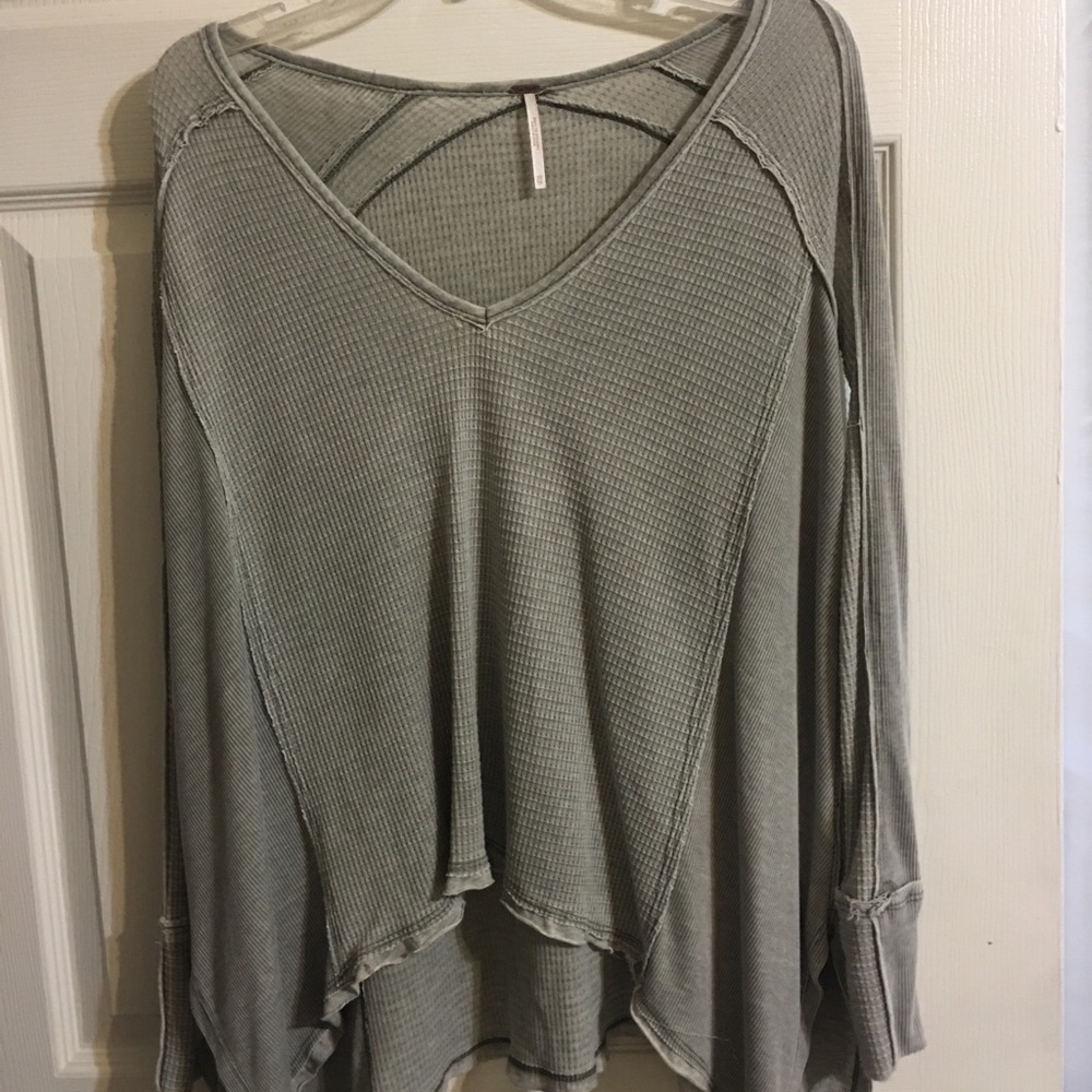 Free People Long-Sleeve Waffle Thermal
